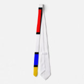 Une cravate d'art abstrait style Mondrian (Dos)