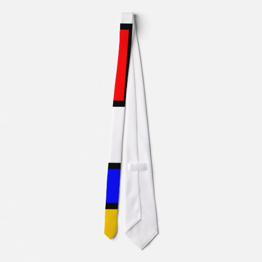 Une cravate d'art abstrait style Mondrian (Dos)