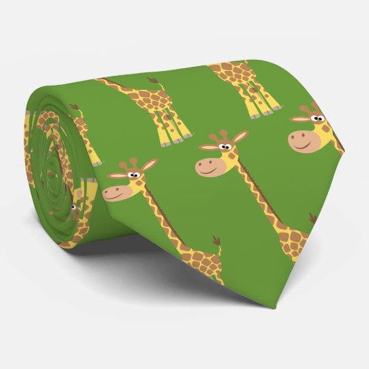 Une Cravate de girafe dessinée (Roulé)