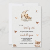 UNE CUTE INVITATION DE BABYSHOWOWE À L'OURS BROWN (Devant)