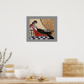 UNE DAME ART DÉCO DANS UN SALON (Cuisine)