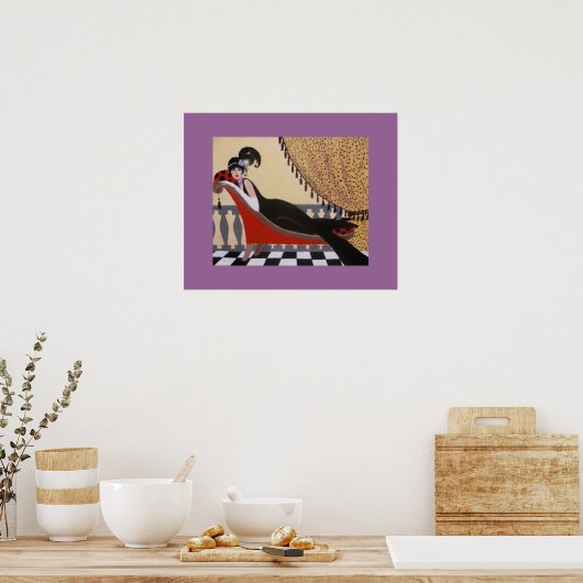 UNE DAME ART DÉCO DANS UN SALON (Cuisine)