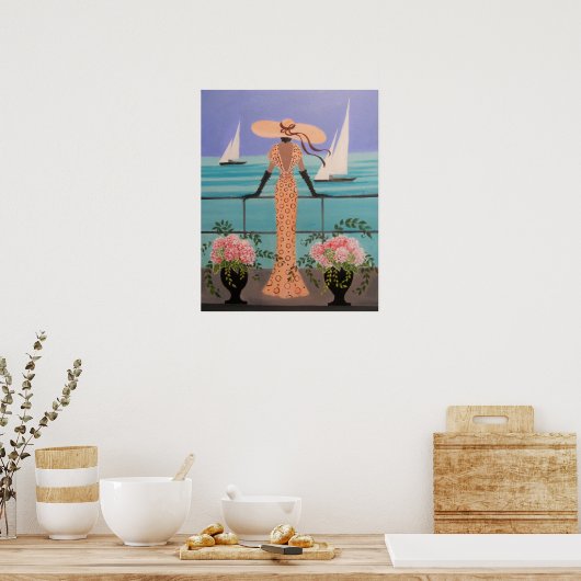 UNE DAME ART DÉCO SUR BALCON (Cuisine)