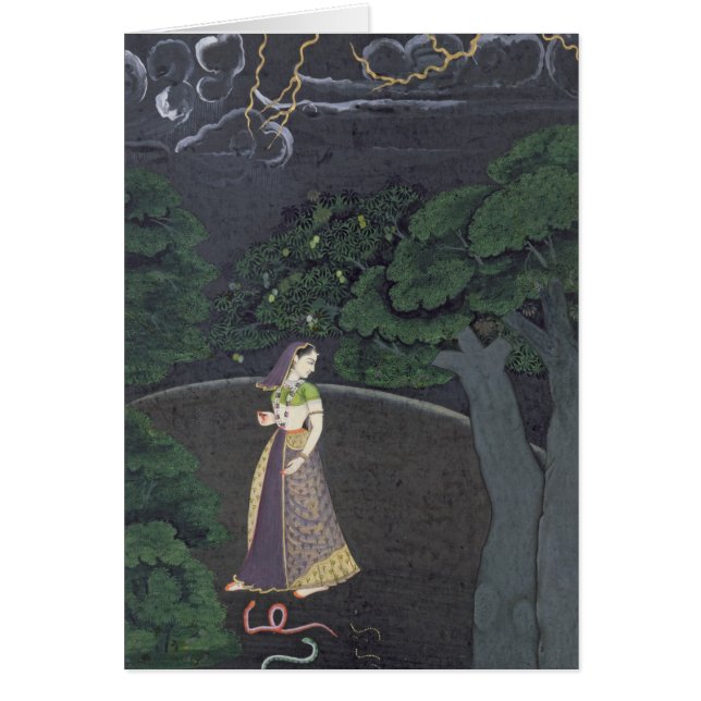 Une dame sur son chemin à un rendez-vous, Guler, (Devant)