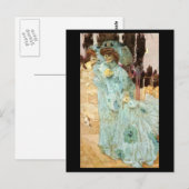 une dame victorienne comme carte postale de la mor (Devant / Derrière)