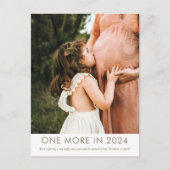 Une de plus en 2024 carte postale Faire-part gross (Devant)