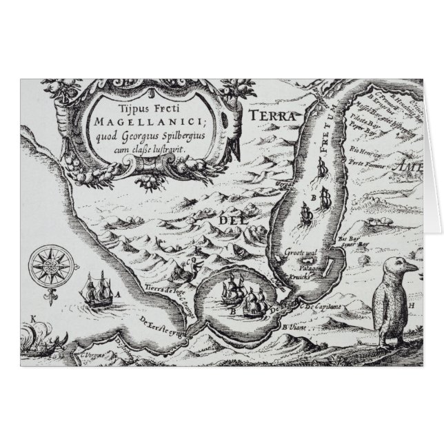 Une des cartes les plus tôt du Magellan (Devant horizontal)