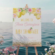 Une douce Affiche de bienvenue de Baby shower de c
