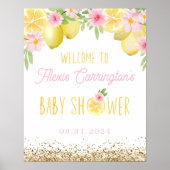 Une douce Affiche de bienvenue de Baby shower de c (Devant)