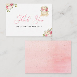 Une douce petite carte de remerciements citrouille