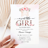 Une douce petite fille Baby shower invitation