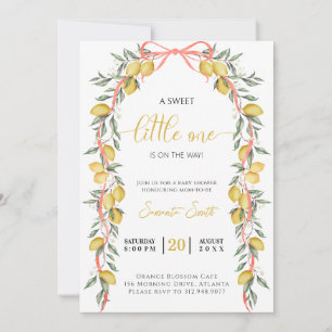 Une douce petite invitation de Baby Shower au citr