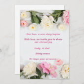 Une élégante invitation au mariage pour les amateu (Devant / Derrière)