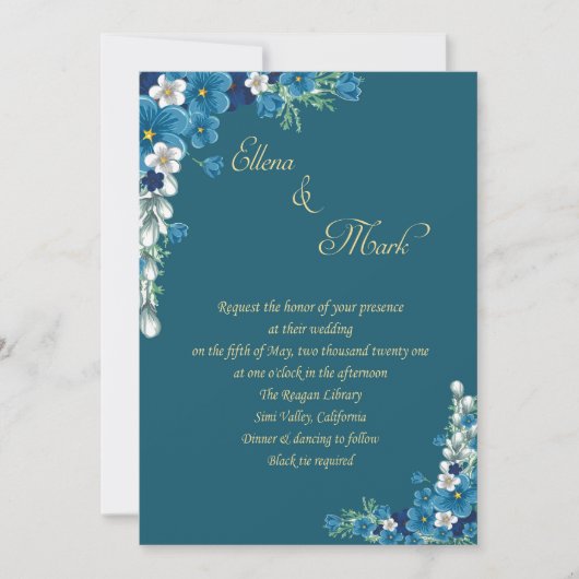 Une élégante invitation de mariage (Devant)