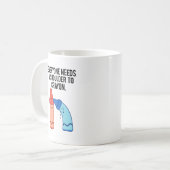 Une Épaule À Crayon Artist Pun Mug (Devant gauche)