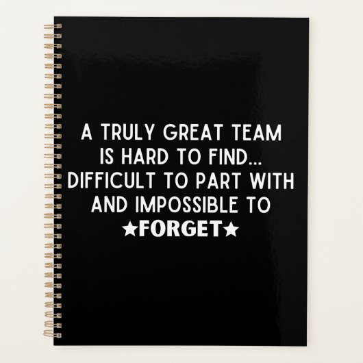 Une équipe vraiment géniale est difficile à trouve (Devant)