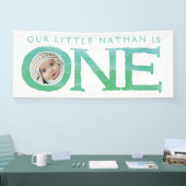 Une ?ère bannière de fête d'anniversaire de photo (Salon professionnel)