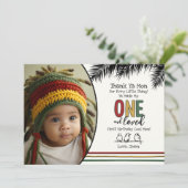 Une et une Carte de remerciements aimée (Debout devant)