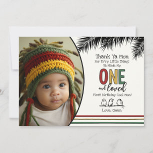 Une et une Carte de remerciements aimée