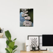 Une étape à la fois Affiche motivationnelle (Bureau à domicile)