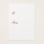 Une étiquette cadeau Noel Jane Austen INspashed Si (Dos)