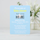 Une étoile est invitation née de baby shower (Debout devant)