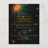 Une étoile guidée ` Retour à la paix Carte de médi (Devant)