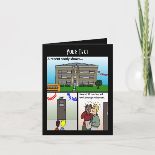 Une Étude Récente Montre Une Carte De Voeux (Devant)