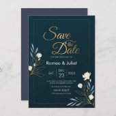 Une Faire-part de mariage simple et merveilleuse (Devant / Derrière)