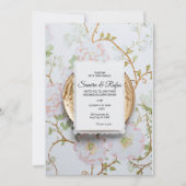 Une Faire-part de mariage traditionnelle délicate (Devant)