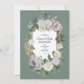 Une Faire-part de mariage traditionnelle délicate (Devant)