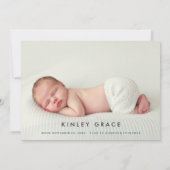 Une Faire-part de naissance De Nuit Pas Si Silenci (Dos)