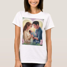 Une famille est née T-shirt pour les nouveaux pare