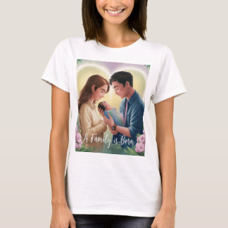 Une famille est née T-shirt pour les nouveaux pare