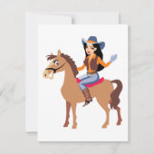 Une Femme À Cheval Invitations (Devant)