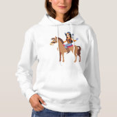 Une Femme À Cheval Sweat - shirt à capuche (Devant)