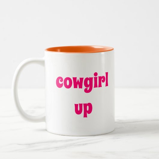 Une Femme À Deux Tons De Mug De Café (Gauche)