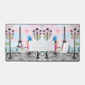 Une femme à Paris Tour Eiffel Design miroir (Clavier et souris)