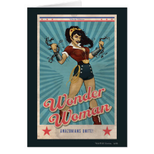 Une femme amazonienne unit le Poster vintage