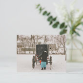 Une Femme Amish Chargement Buggy- Carte Postale (Debout devant)
