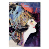 Une femme Art déco à l'écharpe (Devant)