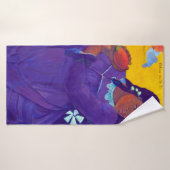 Une femme avec un manchot, Gauguin (Serviette de bain)