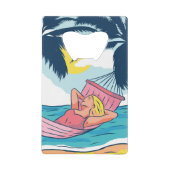 Une femme dans un hamac à la plage (Devant)