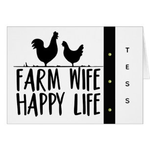 Une femme de ferme personnalisée Happy Life Design