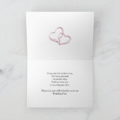 Une femme d'honneur invitation avec roses et perle (Intérieur)