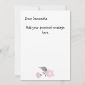 Une femme est comme un sachet de thé carte de voeu (Dos)