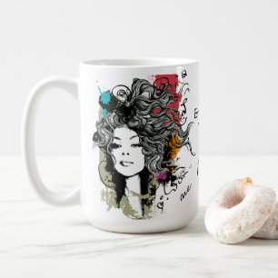 Une femme forte et habilitée personnalisent Mug