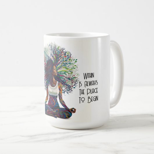 Une Femme Inspirée Dans La Mug (Devant droit)