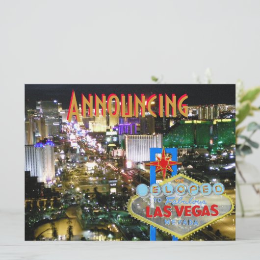 Une femme mariée à Las Vegas Faire-part (Debout devant)