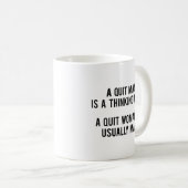 Une Femme Quit Est Habituellement Mad Café Mug (Devant droit)